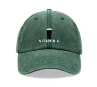 Vitamina G Cappello Baseball Vintage Slavato Unisex Papà Birra Stout Regalo Del