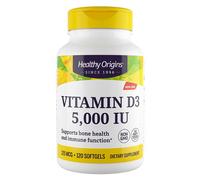 Healthy Origins Vitamin D-3 With MCT OIL 5000iu 120 softgels - Vitamina D3