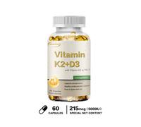 Vitamina K2+D3 5000 UI - Salute Di Cuore, Ossa E Denti, Supporto Immunitario