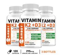 Vitamina K2 + D3 5000IU - Aumenta l'immunità, la salute di ossa, muscoli e