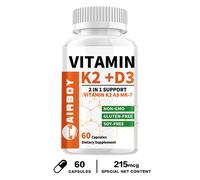 Vitamina K2 + D3 5000IU - Aumenta l'immunità, la salute di ossa, muscoli e