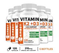 Vitamina K2 + D3 5000IU - Aumenta l'immunità, la salute di ossa, muscoli e