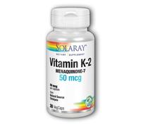 Vitamina K2 Menaquinone-7 30 Veg Caps 50 Mcg Di Solaray