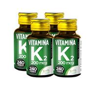 Vitamina K2 MK-7 Noebis Pharma - 200 mcg per Compressa - 240 Compresse - Mantenimento delle Ossa (Confezione da 4)