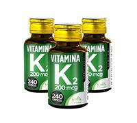 Vitamina K2 MK-7 Noebis Pharma - 200 mcg per Compressa - 240 Compresse - Mantenimento delle Ossa (Confezione da 3)