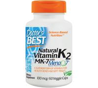 Vitamina naturale K2 MK7 con MenaQ7, 100mcg - 60 vcaps