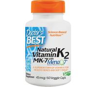 Vitamina naturale K2 MK7 con MenaQ7, 45mcg - 60 vcaps