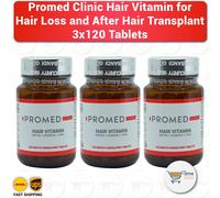 Vitamina per capelli anti perdita di capelli Promed Clinic - 3 x 120 compresse