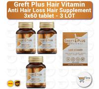 Vitamina per capelli Greft Plus per la perdita dei capelli 3x60 compresse (pe...