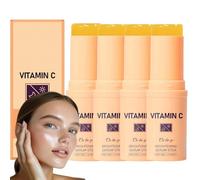 VitaminC Supersiero Stick, siero sbiancante e idratante, siero sbiancante vitamina E, matite di bellezza multiuso portatili, equilibra il tono della pelle, leviga le rughe sottili (4 pezzi)