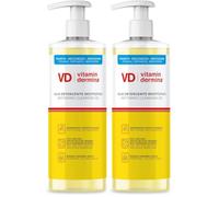 VITAMINDERMINA Olio Detergente Restitutivo 500 ml - Detersione Corpo - Per Pelli Secche, Molto Secche, Sensibili, a tendenza atopica- Lenitivo e Antiprurito - Per Neonati, Bambini e Adulti