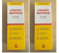 VITAMINDERMINA Polvere Classica Protettiva 100 g - Con Amido di Mais, Ossido di Zinco e Vitamina F - Contro Sudorazione e Cattivi Odori - Rinfresca e Protegge la Pelle. Per Adulti e bambini