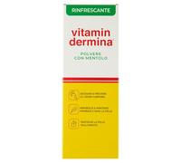 VITAMINDERMINA Polvere con Mentolo Rinfrescante 100 g - Deodorante e Rinfrescante - Con Ossido di Zinco e Amido di Mais - Rinfresca, Deodora e Protegge la pelle dall’umidità