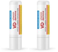 VITAMINDERMINA Stick Labbra Riparatore 4,5 ml - Per Labbra Secche e Sensibili - Con Ceramidi, Burro di Karité e Vitamin Complex® - Idratante e Nutriente. Anche per bambini dai 3 anni. Aroma vaniglia