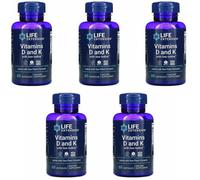 Vitamine D E K Con Iodio Marino Life Extension 5X60 Caps MK-7/K1/K2 K2 1000mcg+