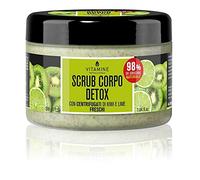 Vitamine Scrub Corpo Detox Vaso 200 - Con Centrifugati di Kiwi e Lime Freschi