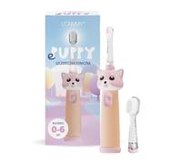 VITAMMY ePUPPY - Spazzolino sonico per bambini, 0-6, con due punte, rosa