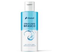 Vitamol Make-up Struccante Bifasico per Viso, Occhi e Labbra - elimina trucco waterproof - 125 ml.