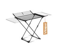 VITAPUR Stendibiancheria DryMax Wing, Stendino Allungabile, 2 Ali Laterali, Aste telescopiche Estendibili, Salvaspazio Asciugatrice per Balcone