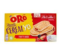 Oro Vitasnella, Cereal Yo Biscotti con Ripieno Morbido di Frutti Rossi e Yogurt, Fonte di Fibre e Magnesio, 253g (contiene 5 monoporzioni da 50,6g)