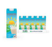 Vitasoya Soyadrink Bevanda di Soia 100% Vegetale Box da 10 Tetra Brik da 1000 ml