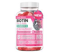 Vitastrong Biotin Gummies - Frutti Rossi, 120 gommose, capelli e unghi