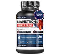 Vitastrong Brainstrong - 30 Capsule, Focus ed Energia Senza Caffeina 3