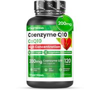 Vitastrong Coenzima Q10 200mg - 120 Capsule Vegane, Energia, Cuore e A