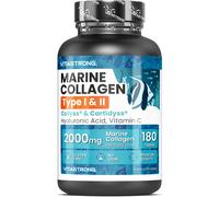 Vitastrong Collagene Marino con Acido Ialuronico, 2000 mg con Vitamina
