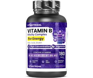Vitastrong Complesso Vitamina B - 180 Compresse, Alta Potenza 180 pz C