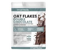 Vitastrong Fiocchi d’Avena Double Chocolate - 1 kg, ricchi di fibre e