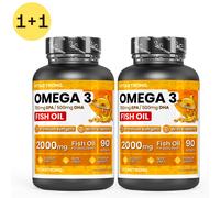 Vitastrong Omega-3 ad Alto Dosaggio - EPA + DHA puri 180 pz Capsule