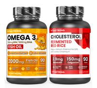 Vitastrong Omega-3 & Complesso Colesterolo - Supporto per cuore e meta