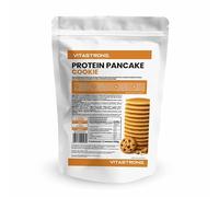 VITASTRONG Preparato per Pancake Proteici - Gusto Cookie (250g) | 30% Proteine | Avena Integrale, Basso Contenuto di Zuccheri | Sostiene Massa Muscolare e Dieta Fitness | Veloce da Preparare