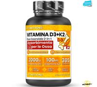 Vitastrong Vitamina D3+K2 - 365 cpr Vitamina d3 e k2