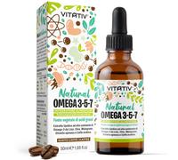 Vitativ® Omega 3-5-7 Fonte Vegetale Acidi Grassi con Acido Oleico, Lin