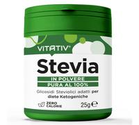 Vitativ® Stevia Pura in Polvere Sottile - Dolcificante Zero Calorie 10