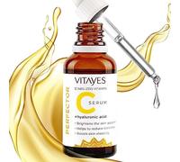 Vitayes - Perfector, C-Serum, Siero Viso e Mani con Vitamina C Concentrata e Acido Ialuronico, Idratante ed Energizzante e Antiossidante, Effetto Anti-age, Riduce Rughe e Macchie, Flacone da 30 ml
