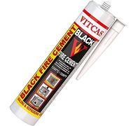 Vitcas - Cemento fuoco nero 1.250 c - 310 ml per caminetto, stufa, caldaie ecc