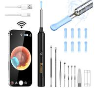 VITCOCO Otoscopio Endoscopio auricolare, Detergente per le Orecchie Con 6 luci LED Otoscopio Kit per la Rimozione del Cerume ad Alta Definizione, Adatto per iPhone/iPad, iOS, Android