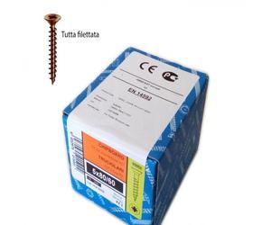 Vite 3,5x20mm - 1000pz TPS testa conica bronzata per legno truciolare