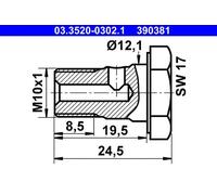 Bullone a strappo ATE 03.3520-0302.1