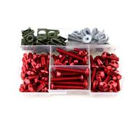 Vite a bullone Compatibile Con BMW R1150R R1200R RS R1250RT R1200RT ST GS LC/ADV Kit Viti E Bulloni Carenatura Completa In Alluminio CNC Moto(Rosso)