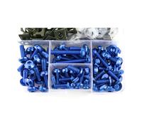 Vite a bullone Compatibile Con BMW R1150R R1200R RS R1250RT R1200RT ST GS LC/ADV Kit Viti E Bulloni Carenatura Completa In Alluminio CNC Moto(Blue)