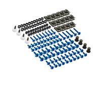Vite a bullone Compatibile Con Honda Per CBR600 1000RR F2 F3 F4 900 929RR 650R 177 Pezzi Clip Di Fissaggio Vite Kit Bulloni Carenatura CNC(Blue)