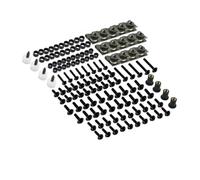 Vite a bullone Compatibile Con Honda Per CBR600 1000RR F2 F3 F4 900 929RR 650R 177 Pezzi Clip Di Fissaggio Vite Kit Bulloni Carenatura CNC(Nero)