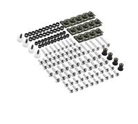 Vite a bullone Compatibile Con Honda Per CBR600 1000RR F2 F3 F4 900 929RR 650R 177 Pezzi Clip Di Fissaggio Vite Kit Bulloni Carenatura CNC(Silver)