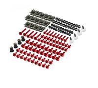 Vite a bullone Compatibile Con Honda Per CBR600RR CBR1000RR CBR 600 F2 F3 F4 900 929RR 650R 177 Pezzi Kit Bulloni Carenatura CNC Clip Fissaggio Vite(Rosso)