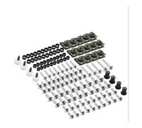 Vite a bullone Compatibile Con Honda Per CBR600RR CBR1000RR CBR 600 F2 F3 F4 900 929RR 650R 177 Pezzi Kit Bulloni Carenatura CNC Clip Fissaggio Vite(Silver)