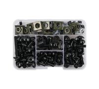 Vite a bullone Compatibile Con Honda Per CBR600RR CBR1000RR CBR650R CBR500R F4i 600RR CBR650F CBR250RR F2 177 Pezzi CNC Viti Dado Bulloni Carenatura Kit(Nero)